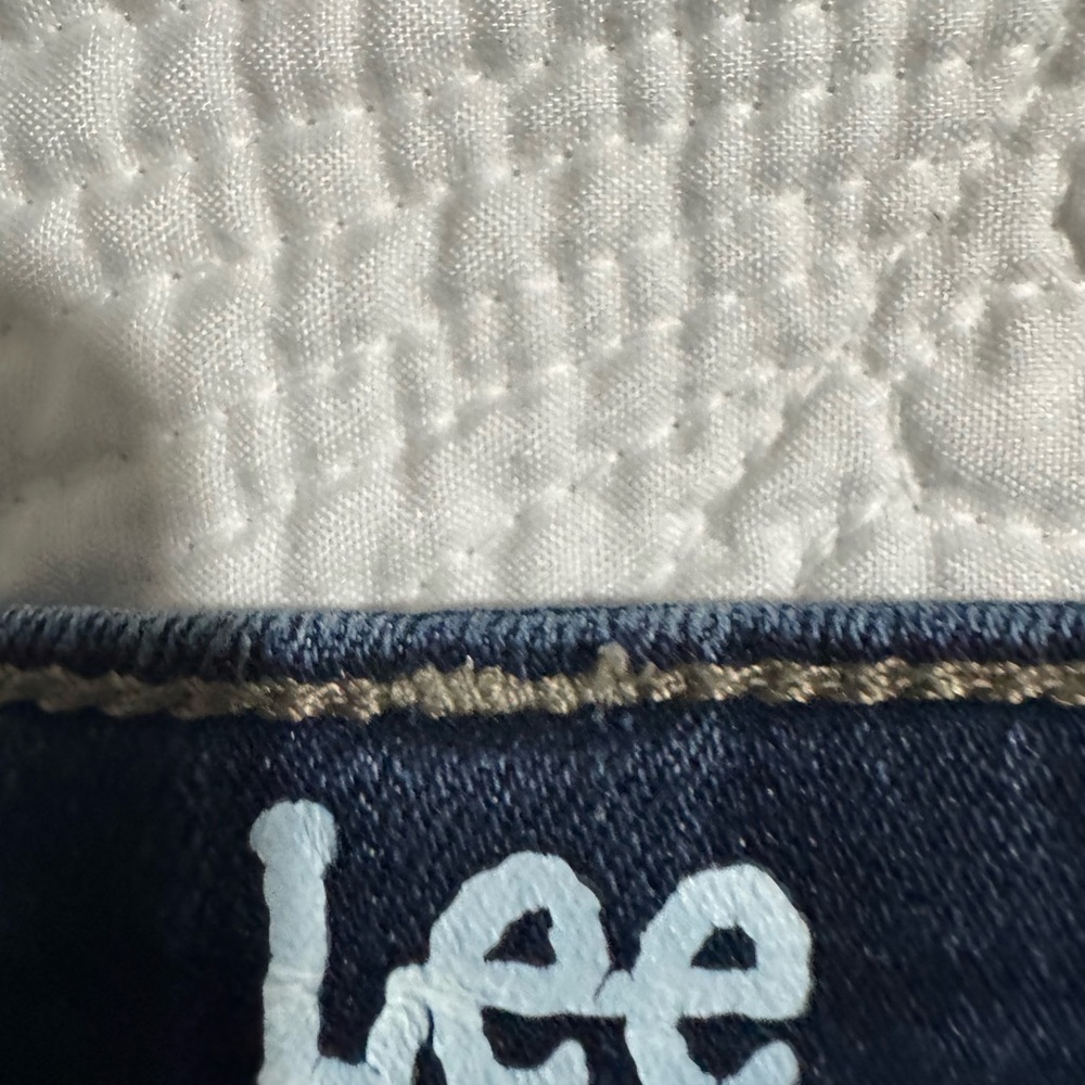 Lee Blue and White Denim Accent